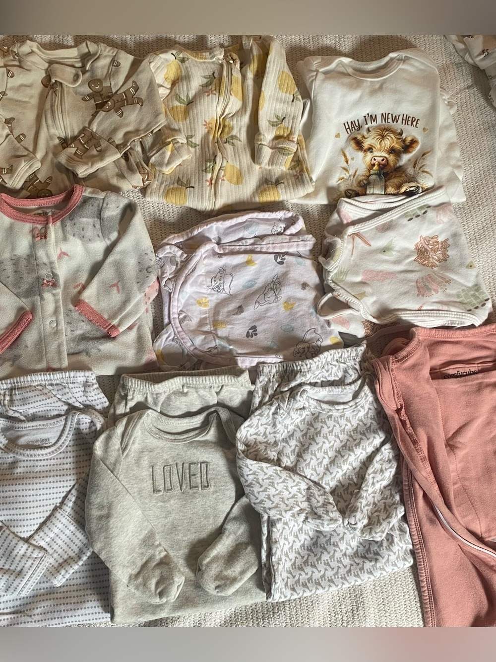 Baby Girl Sleep Bundle - Sleepers and Swaddles